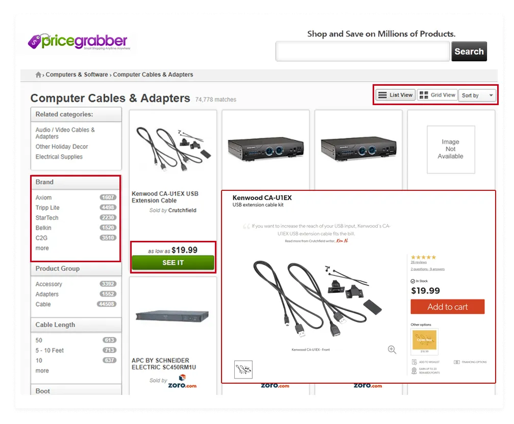 Comprehensive Price Comparison